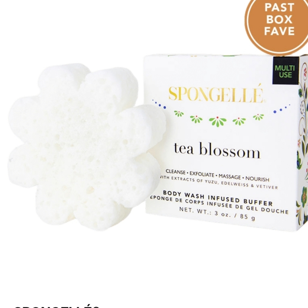 NWT! Spongellé Tea Blossom Body Wash Infused Buffer!